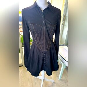 urban outfitters Taurus Corset Shirt Dress
